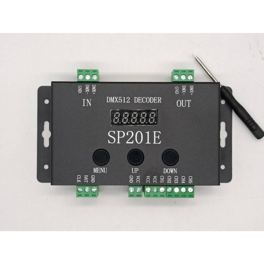 SP201E DMX512 WS2812B WS2811 DMX เป็น SPI Controller รองรับ ICs ...