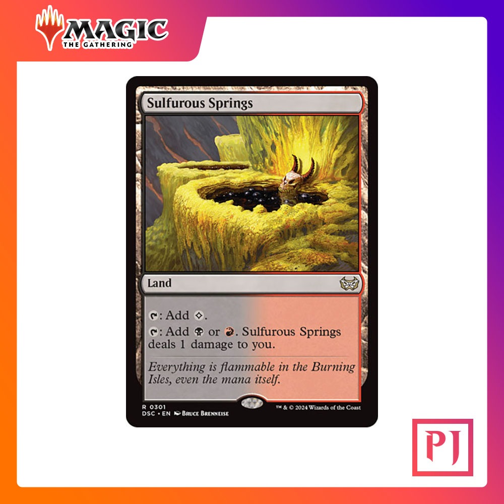[MTG] Sulfurous Springs [DSC] [LAND] [RARE] [NORMAL] [ENG] (การ์ดเมจิค ...