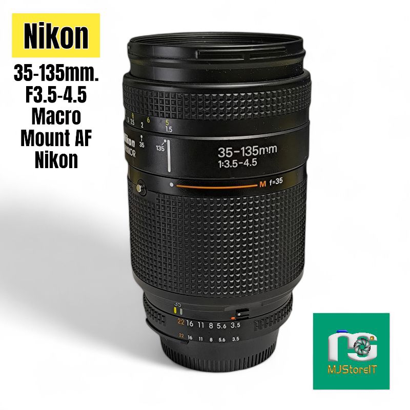 Objectif Nikon AF Nikkor 35-135mm F/3.5-4.5 MACRO - Zoom Trans-standard Pour Monture F, Occasion Fonctionnel