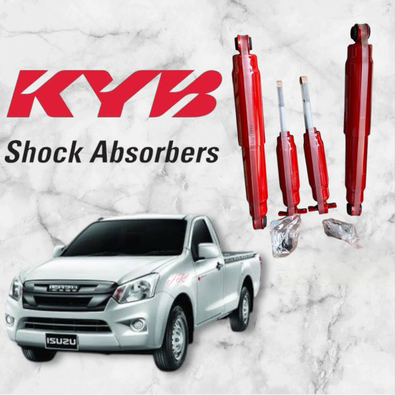 KAYABA SUPER RED โช้คอัพหน้า-หลัง DMAX-TRITON-REVO (คู่ละ) กระบอกสีแดง ...