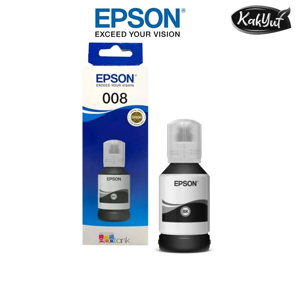 หมึก EPSON 008 ของแท้ ตัวเลือก 4 สี(พร้อมกล่อง)008 หมึกเติมเครื่องพิมพ์ ...