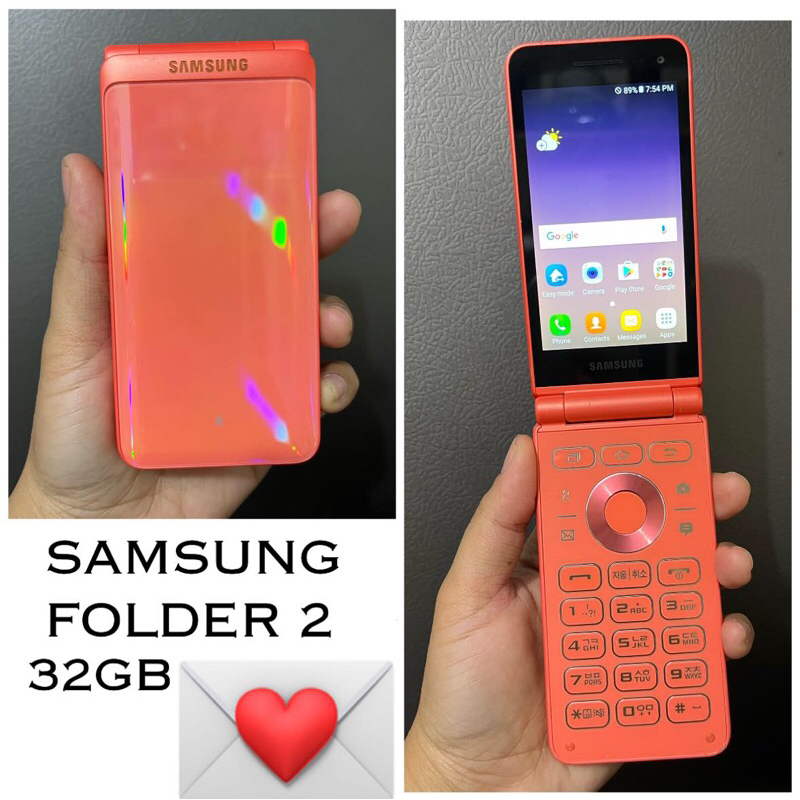 Samsung folder2 สีส้มปี2020รุ่นหายากกก | Shopee Thailand
