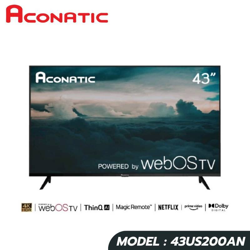 ACONATIC LED Smart TV 4K รุ่น 43US200AN สมาร์ททีวี 43 นิ้ว Magic Remote ...
