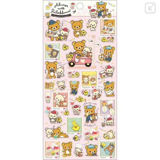 Sticker สติ๊กเกอร์ ชมพู rk Japan San-X Sticker Sheet - Always with ...