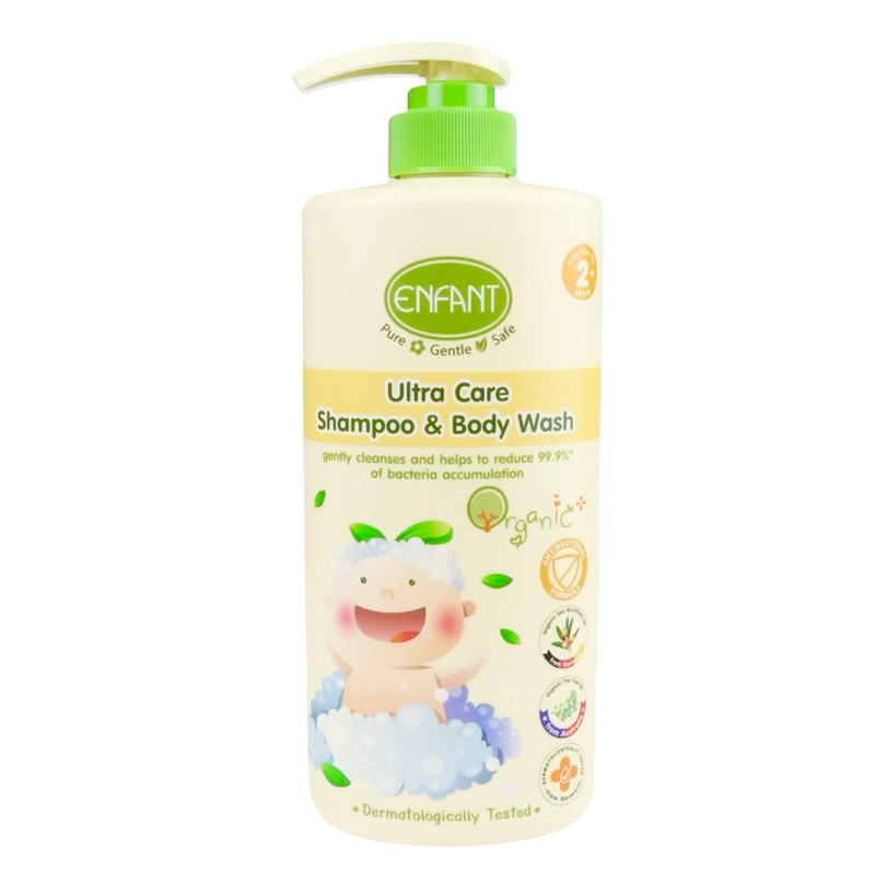 ENFANT อาบน้ำสระผมในขวดเดียว สำหรับเด็ก 2 ปี ขึ้นไป ORGANIC EXTRA CLEAN ...