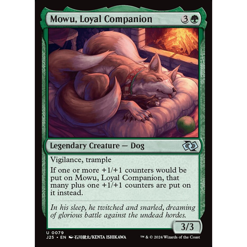 Mowu, Loyal Companion J25 Foundations Jumpstart การ์ด Magic the ...