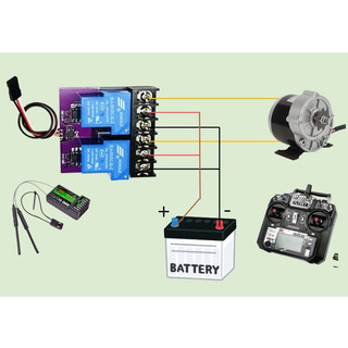 Rc Relay Switch 10A/30A pwm cho remote Flysky máy bay, máy cắt cỏ, điều khiển quay motor ngược chiều