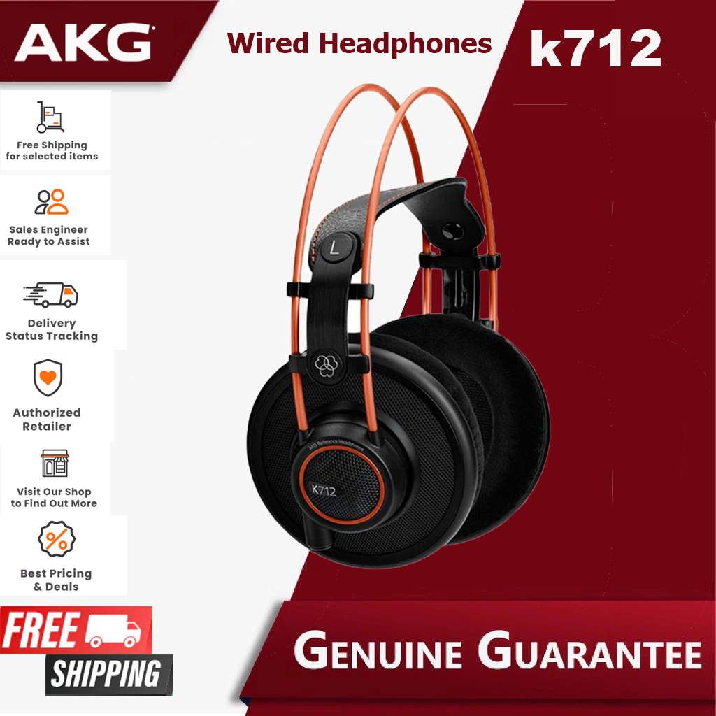 Akg K712 Pro หูฟังมาสเตอร์และอ้างอิงแบบเปิดด้านหลัง (K-712 / K 712 ...