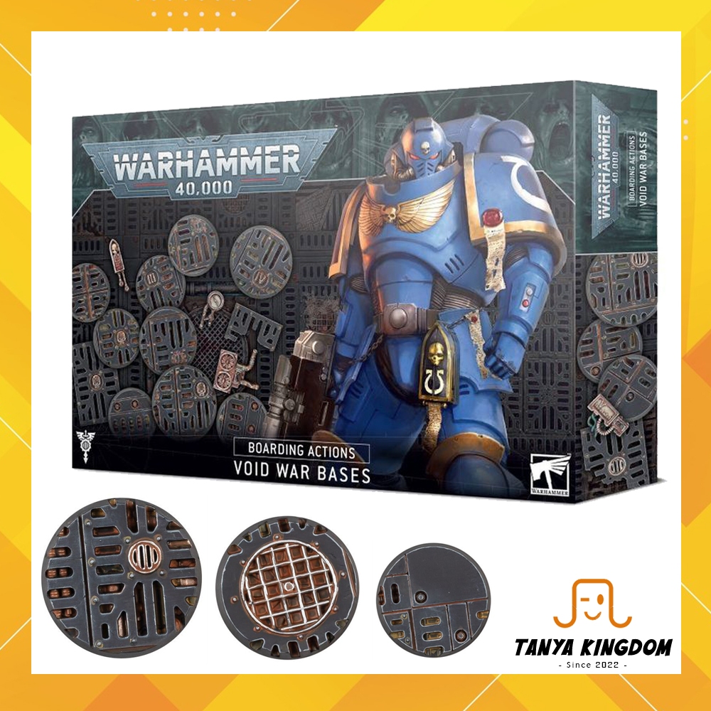 Warhammer 40 000 – Socles Void War Citadelle – 60 Bases + 54 Décors Industriels – Kill Team Et Boarding Patrol