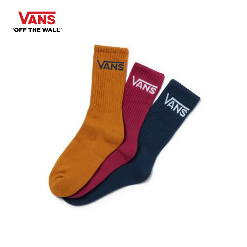 VANS CLASSIC CREW - RASPBERRY RADIANCE (6.5-9 US MEN, 3PK) ถุงเท้า ถุง ...