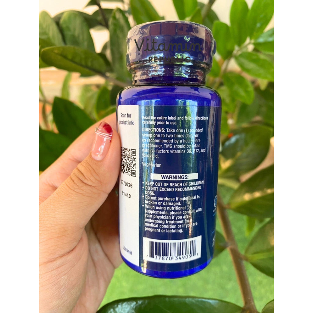 TMG Powder (500 mg/50 กรัม) by Life Extension ทีเอ็มจีผง, สารสกัดหัวบีท ...