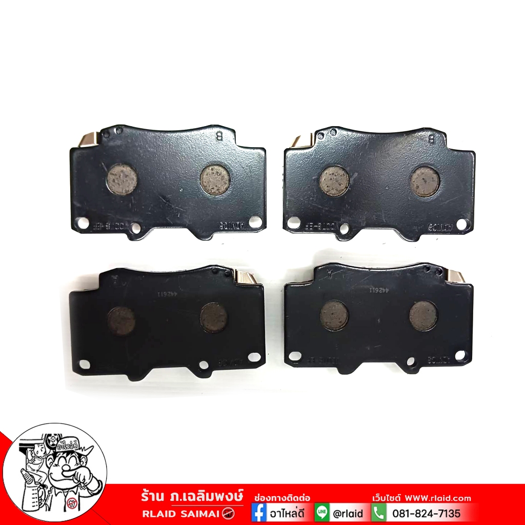 ผ้าเบรค หน้า TOYOTA วีโก้ 4wd,ฟอจูนเนอร์3.0G,V-2.7V เบอร์ DB1739 รหัส ...