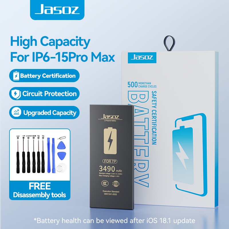 ⚡COD⚡Jasoz แบตมือถือ For Phone แบตเตอรี่ใช้สำหรับ 6SP 7/8 XS 12 13 pro ...