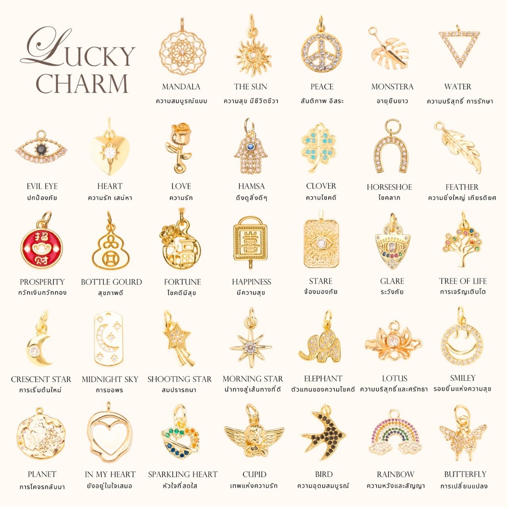 CHARM - LUCKY CHARM | Shopee Thailand