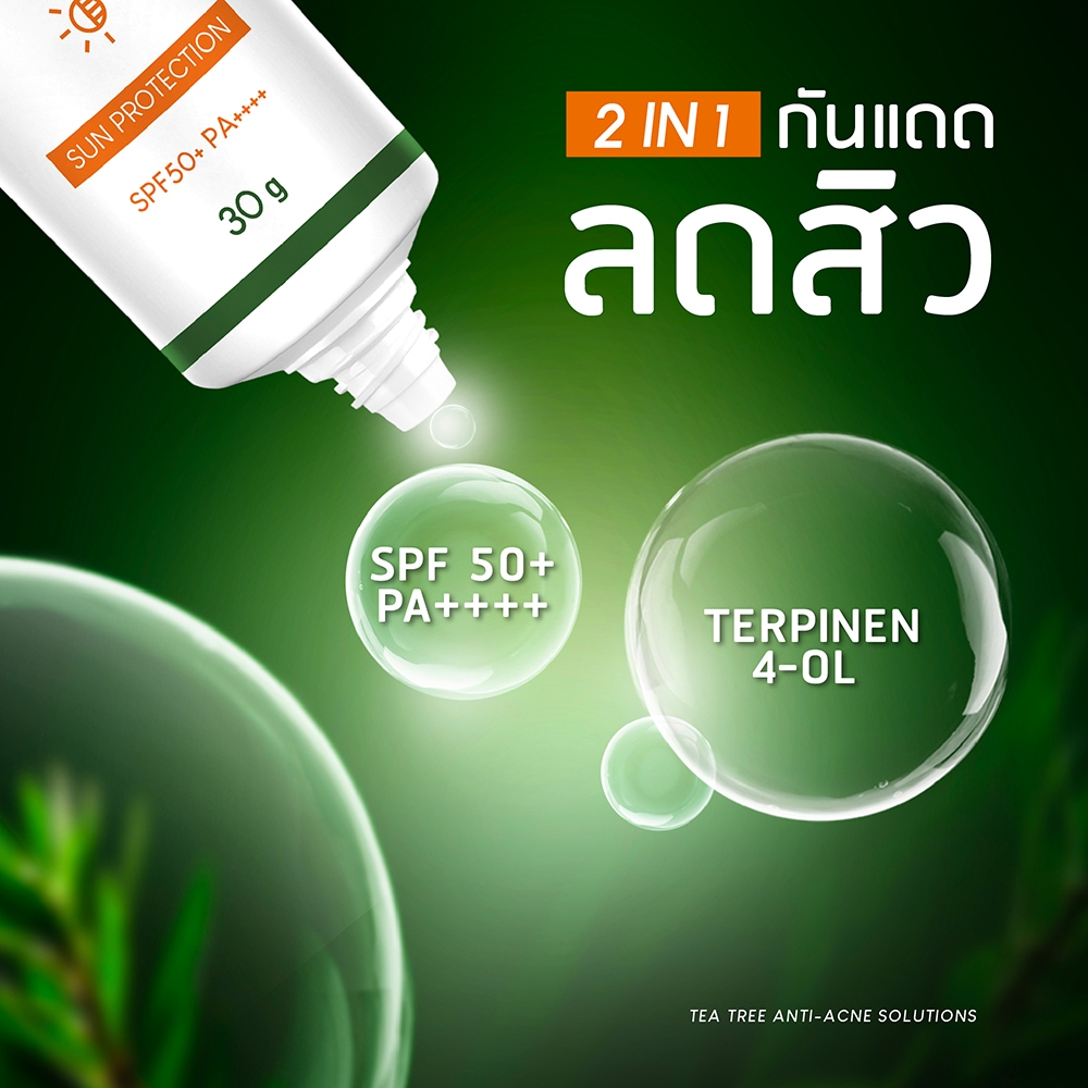 Plantnery Tea Tree Sunscreen Acne Oil Control SPF50 PA+++ แพลนท์เนอรี่ ...