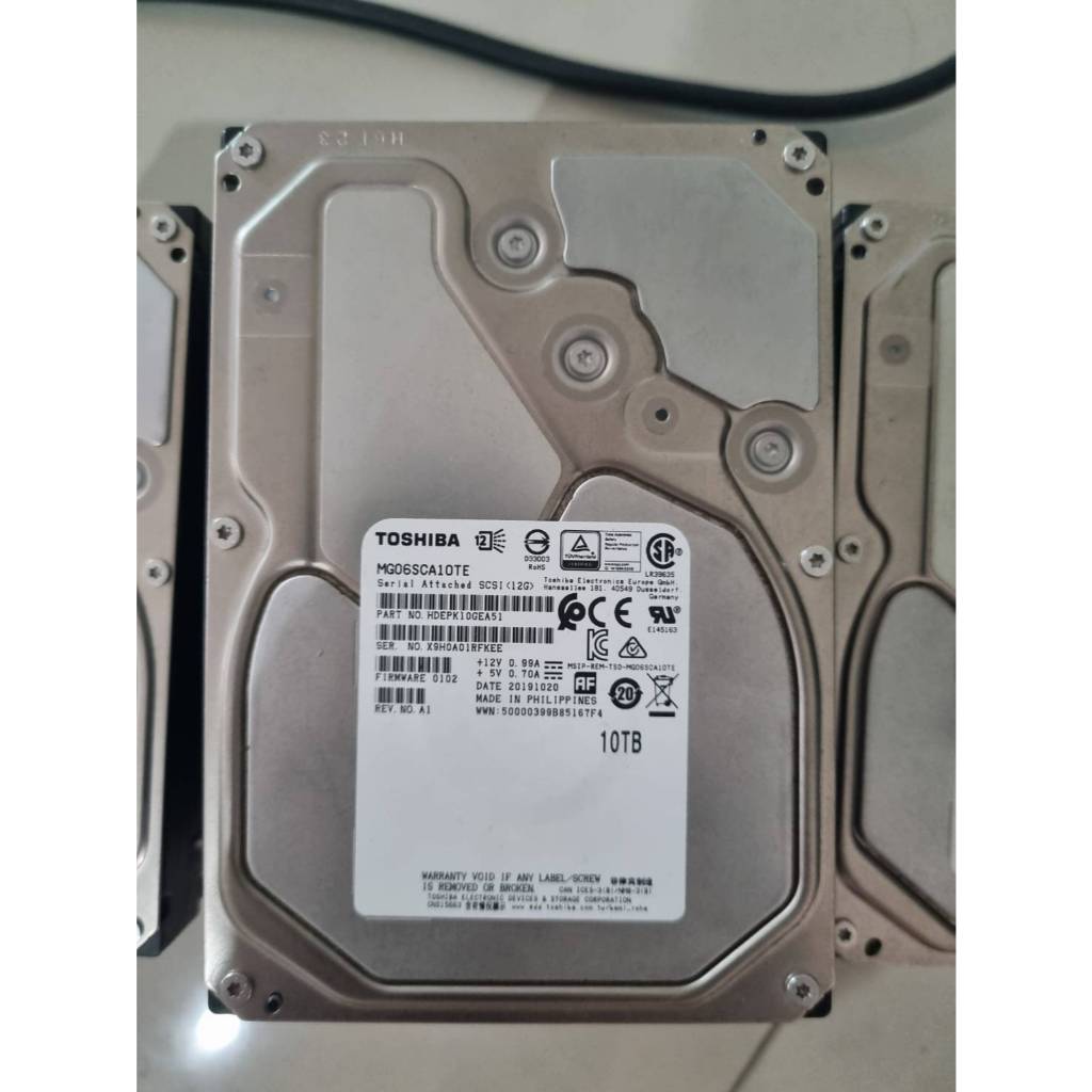 ฮาร์ดดิสก์ HDD Toshiba 3.5" 10TB SAS 12Gb/s 7200 RPM 256M 512e ...