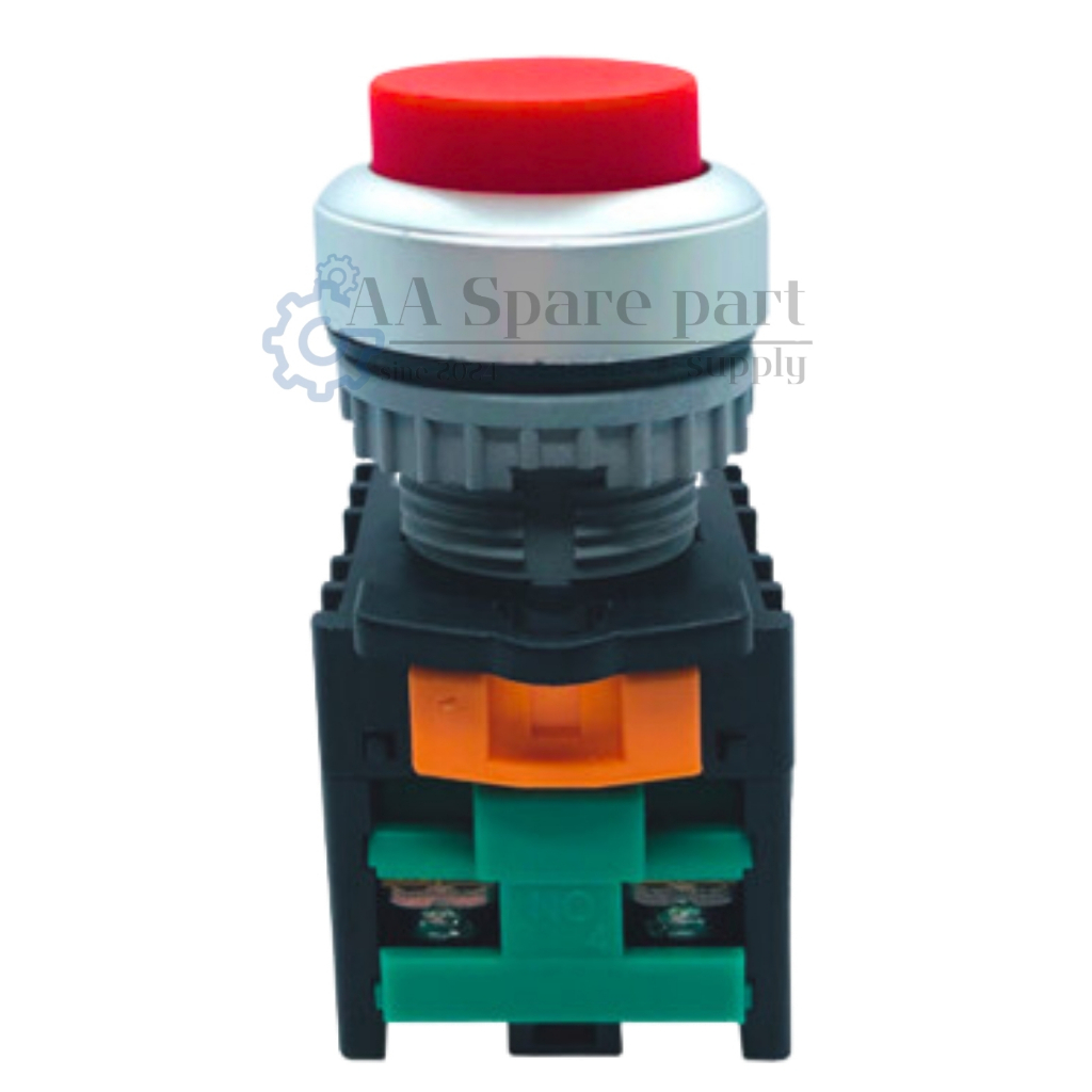 TN2BLR-2AB TEND PUSH BUTTON SWITCH สวิตช์ปุ่มกด หัวนูน “ สีแดง ” 1a+1b ...