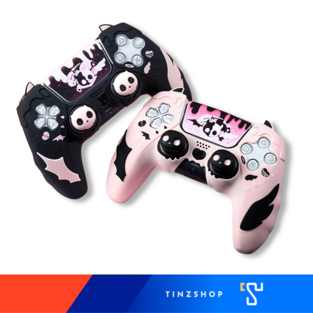 GeekShare Pink Skull PS5 Case Controller / เคสคอนโทรลเลอร์ลายกะโหลก สี ...