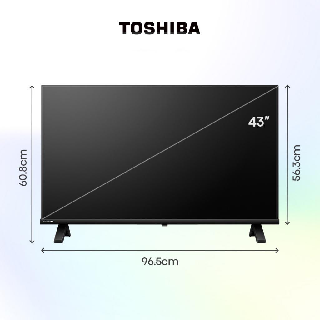 TOSHIBA 43S25NP ขนาด 43 นิ้ว ทีวี TV Full HD รุ่น Dolby Audio ทีวีดิจิตอล Digital TV
