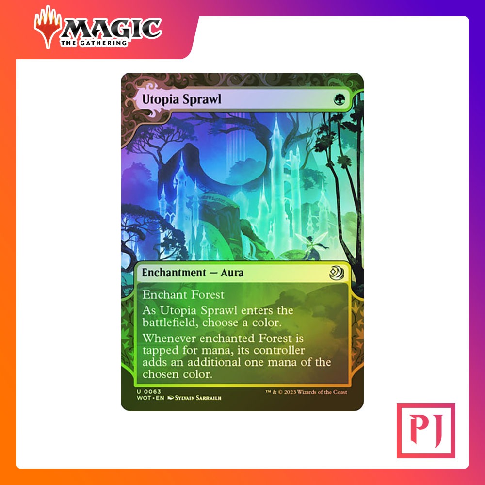 [MTG] Utopia Sprawl (#063) [WOT] [GREEN] [UNCOM] [FOIL] [ENG] (การ์ดเม ...