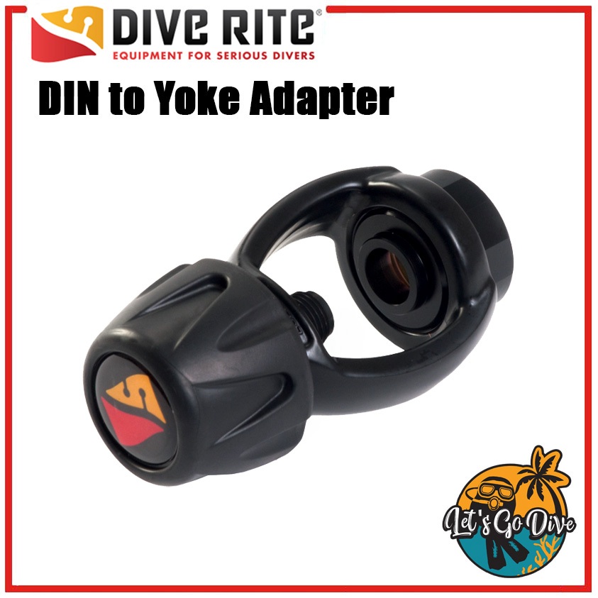 DIVE RITE - DIN to Yoke Adapter - ตัวแปลงหัวเร็ก DIN เป็น Yoke ง่าย ...