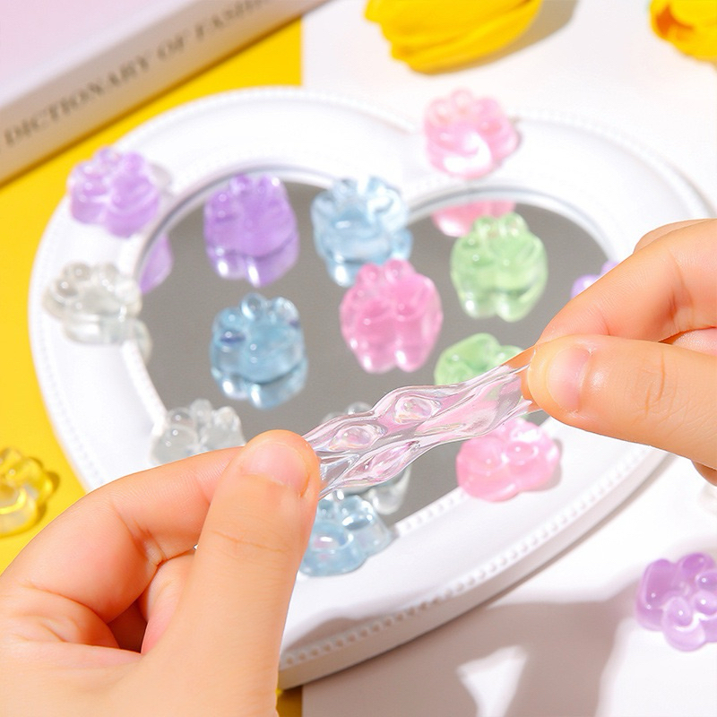 รูป สกุชชี่ เท้าแมว ของเล่น คลายเครียด บีบเพลิน นุ่มเด้ง พกพาสะดวก คละลาย Squishy Cat Paw Stress ของขวัญน่ารัก พร็อพถ่ายรูป