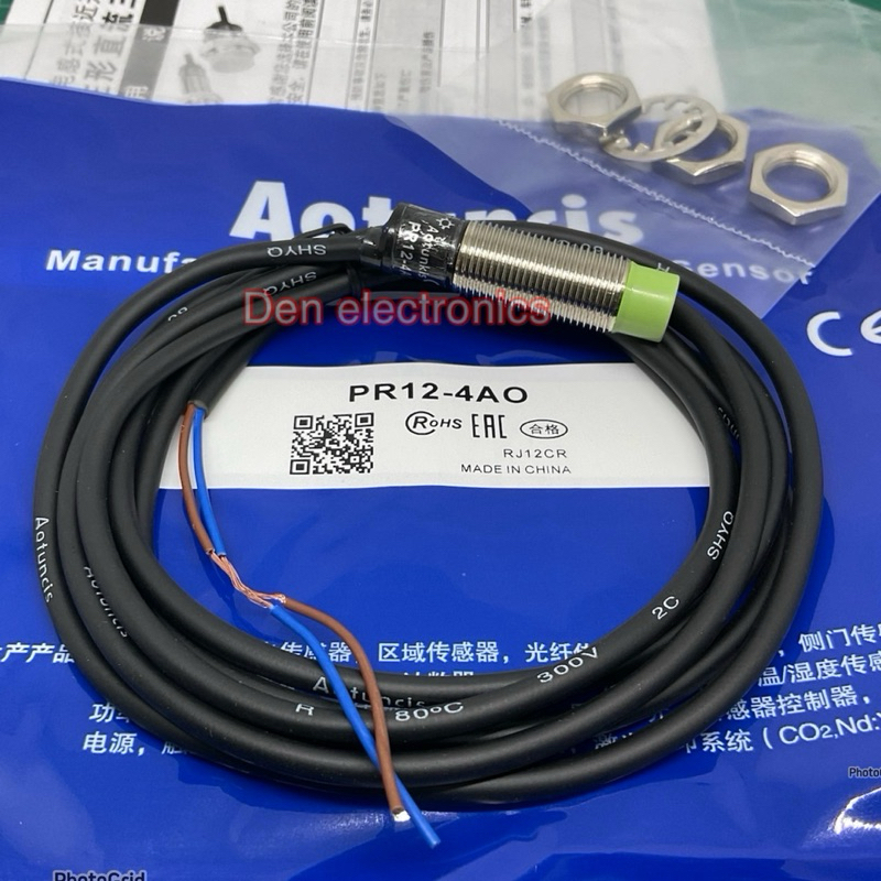 PR12-4AO หัว 12mm จับโลหะ NO 2 สาย ไฟ 90-250VAC Proximity Sensor เซอร์ ...