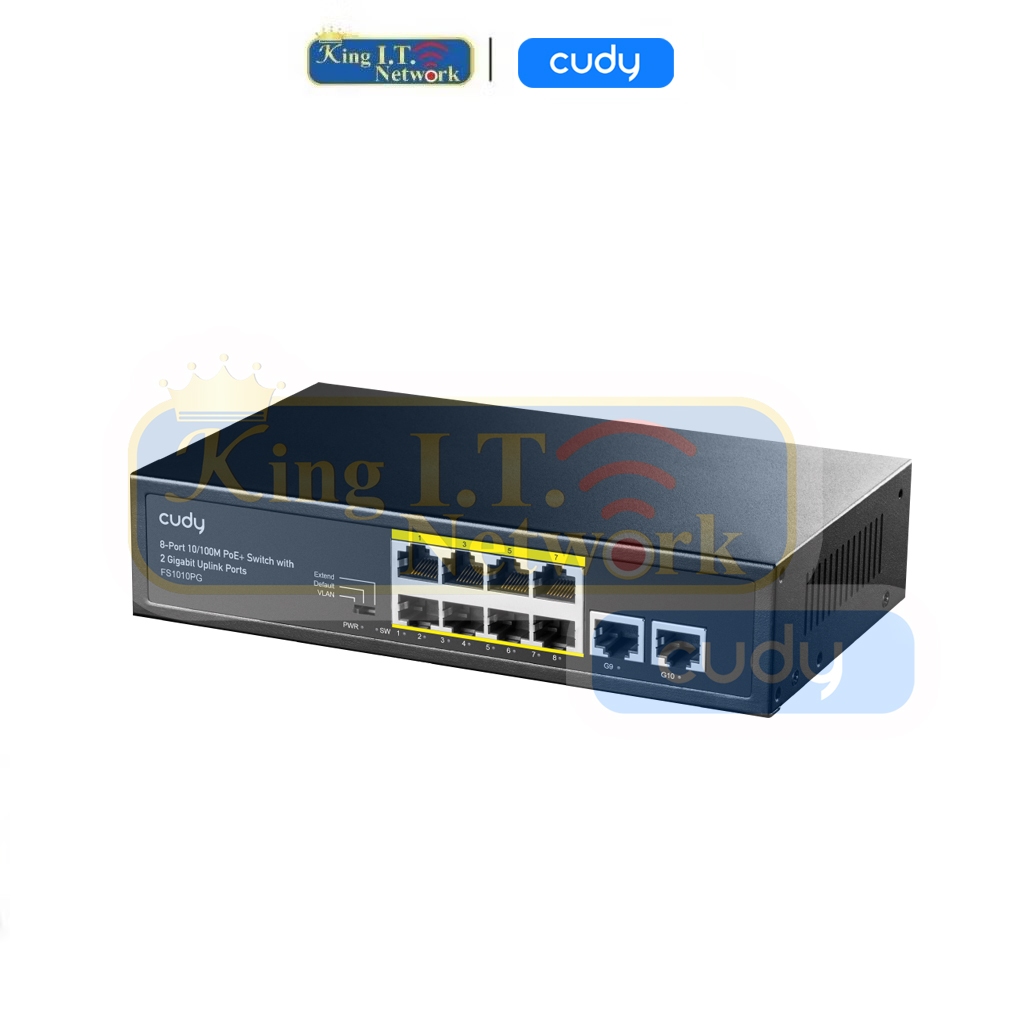 CUDY (FS1010PG) 8-Port 10/100M PSE RJ-45 +2 RJ45 10/100/1000M Uplink ...