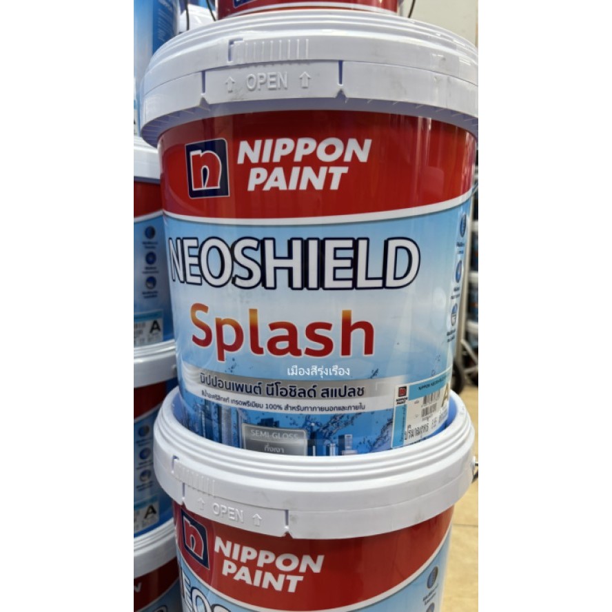 สีกึ่งเงาราคาถูกจริง Nippon Neoshield Splash SemiGlossนิปปอนนีโอชิลด์ส ...