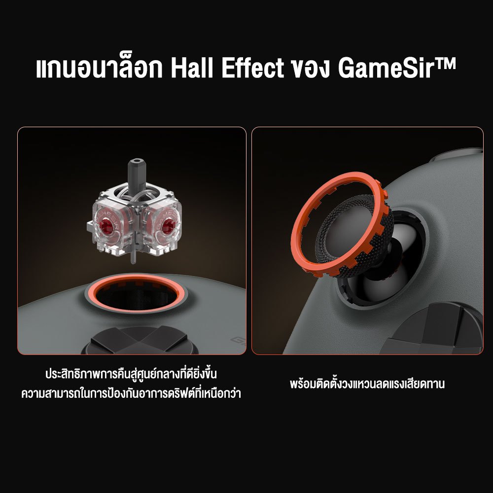GameSir Nova 2 Lite Multi-Platform Wireless Game Controller จอยเกมไร้สาย เชื่อมต่อได้ 3 โหมด
