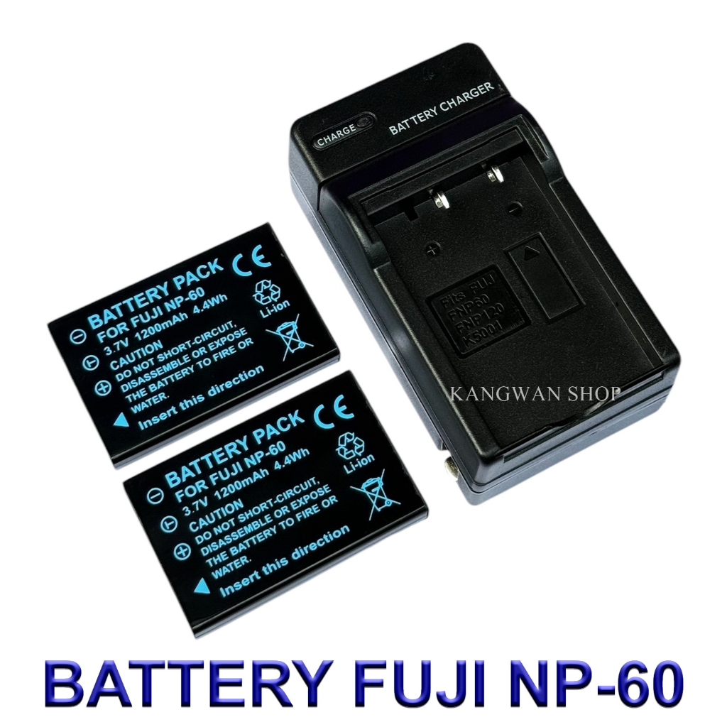 FNP-60 \ NP-60 \ FNP60 \ NP60 Battery and Charger for Fujifilm FinePix ...