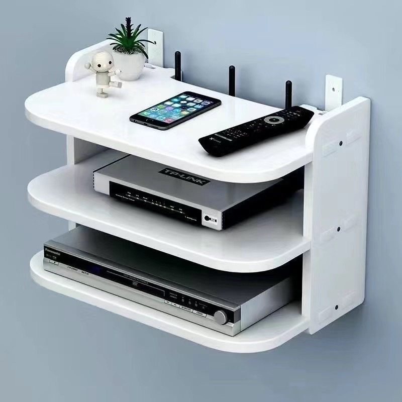 ชั้นวางเราเตอร์ ติดผนัง PVCวัสดุ 4สไตล์ Wifi Router Rack | Shopee Thailand