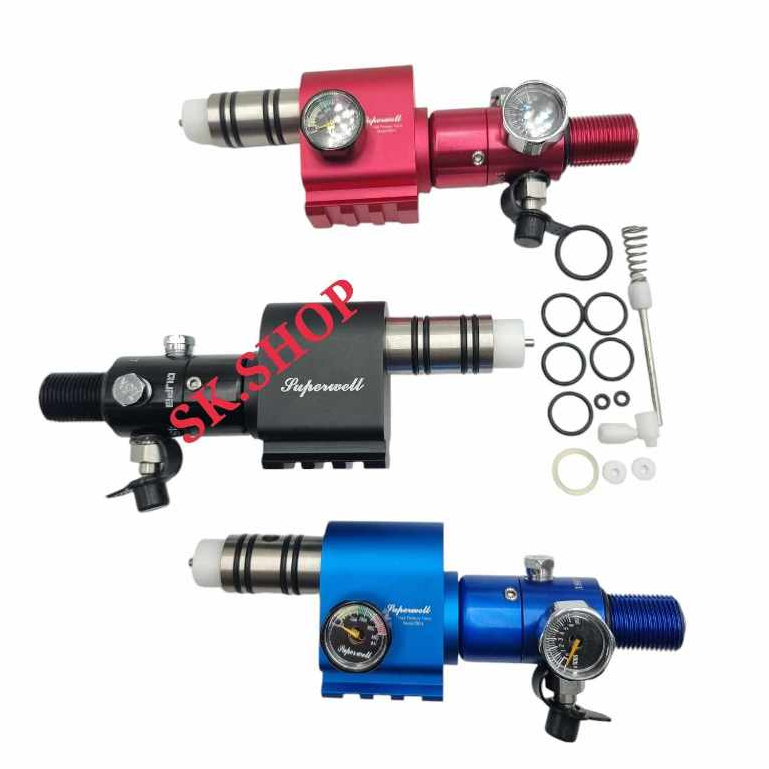 Superwell mini รุ่นยาว40mm ชุดปรับแรงดันดำน้ำ ปรับแรงดันหายใจใต้น้ำ CO2 ...