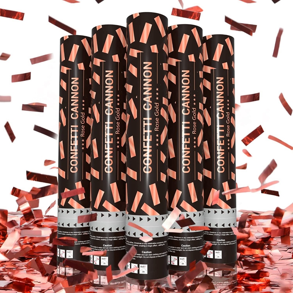 พลุกระดาษ เปเปอร์ชู๊ด สีโรสโกว Paper fireworks, rose gold color ...