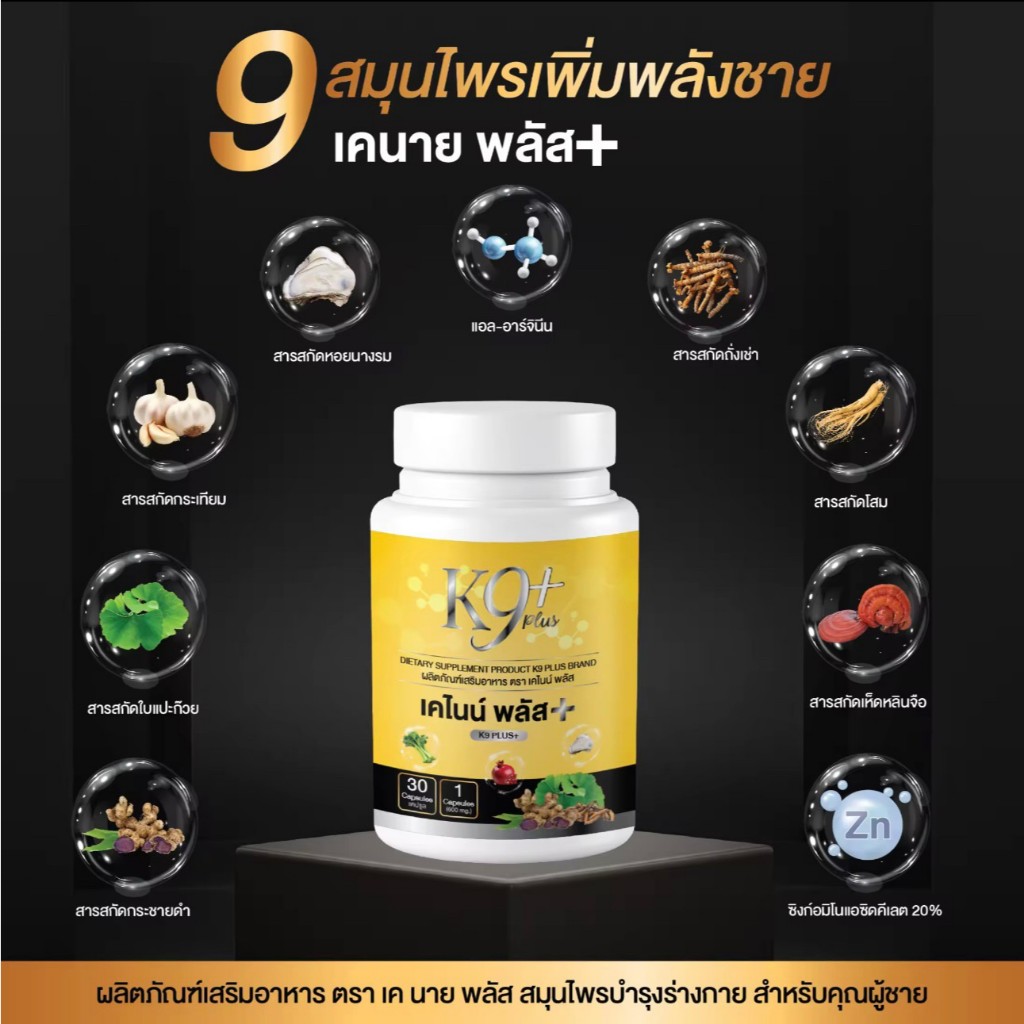 ผลิตภัณฑ์เสริมอาหาร ตรา เค นาย พลัส Dietary Supplement Product K9 PLUS ...