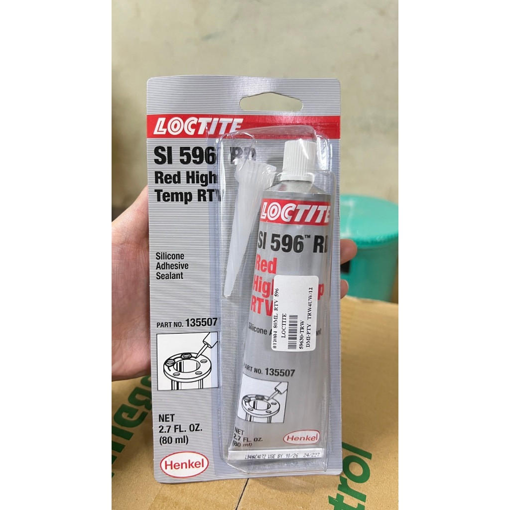 กาวทาปะเก็น SI 596 RD (Red High Temp RTV) สีแดง ยี่ห้อ LOCTITE ขนาด 80 ...