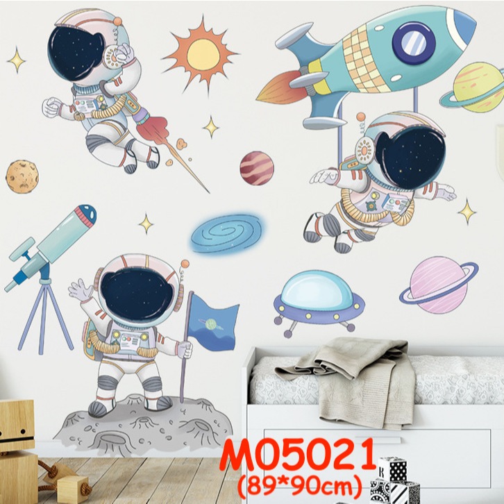 Sticker Home สติ๊กเกอร์ติดผนัง สติกเกอร์ แผนที่ อวกาศ แต่งโรงเรียน บ้าน ...