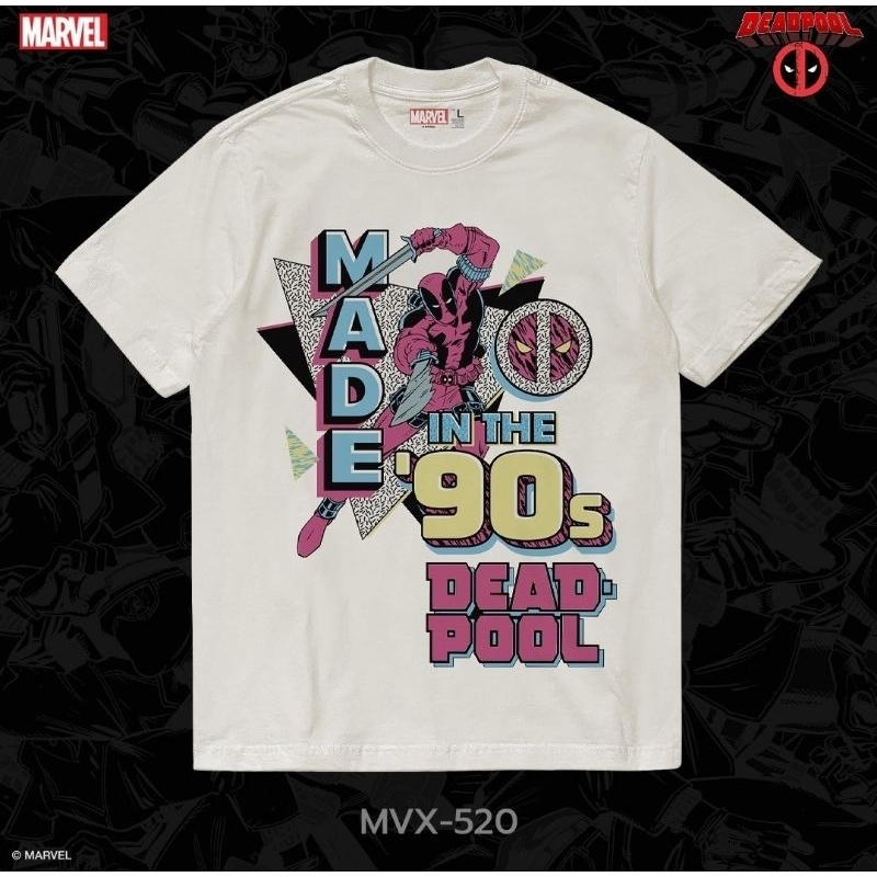 เสื้อMarvel ลาย Deadpool สีครีม ลิขสิทธิ์แท้💯 ( MVX-520 ) | Shopee Thailand