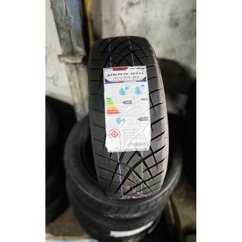 (ส่งฟรี)ยางรถเก๋ง~HERO~R11ลายซิ่ง195/55/15~ยางใหม่ปี2024 | Shopee Thailand