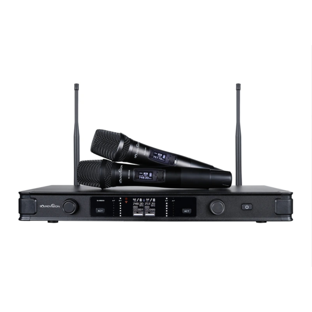 SOUNDVISION SU-850DG ชุดไมค์ลอย ดิจิตอล มือถือคู่ ย่าน UHF พร้อมระบบ ...