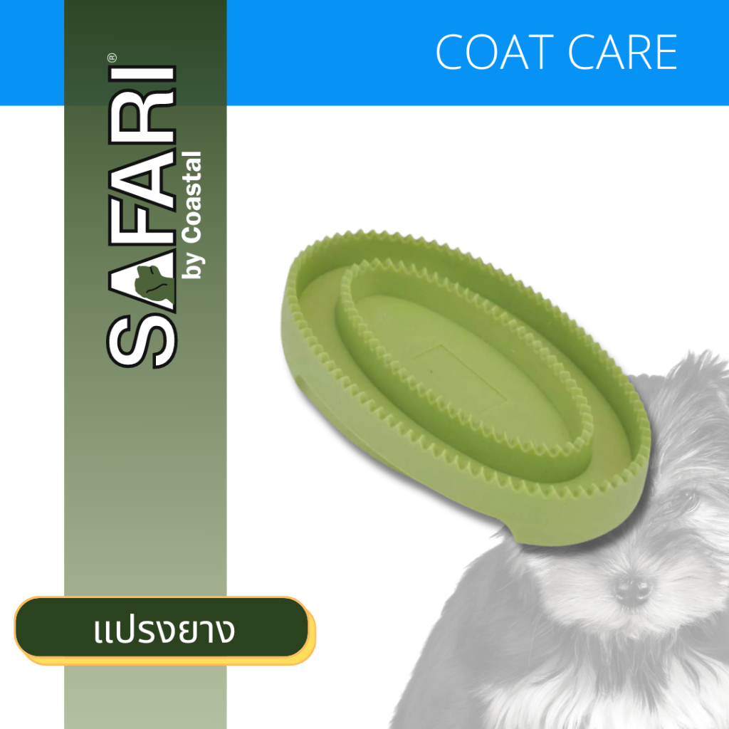 Safari Comfort Grip Curry Dog Brush