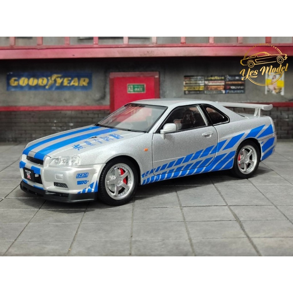 โมเดลรถเหล็ก NISSAN SKYLINE GTR R34/35 /ER34 / S15 LBWK SCALE 1:24 ...