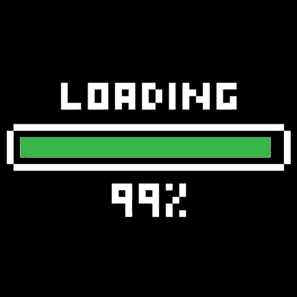สติ๊กเกอร์ Pixel Loading 99% Stickers 2 แผ่น สติ๊กเกอร์ติดรถ สติกเกอร์ ...