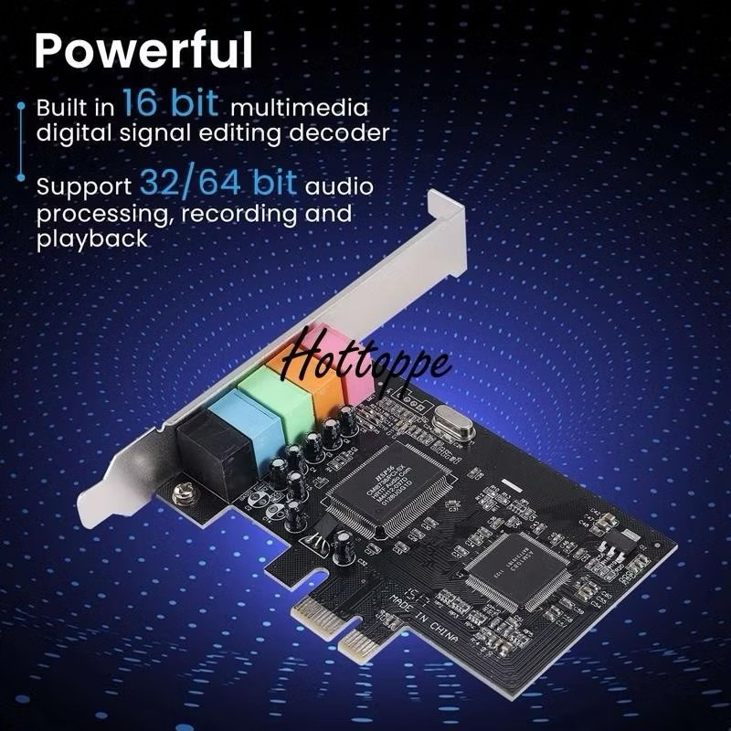 การ ดเส ยง 5 1 Pci E Pci Express 6 Channel 5 1 Cmi8738 Audio Sound Card