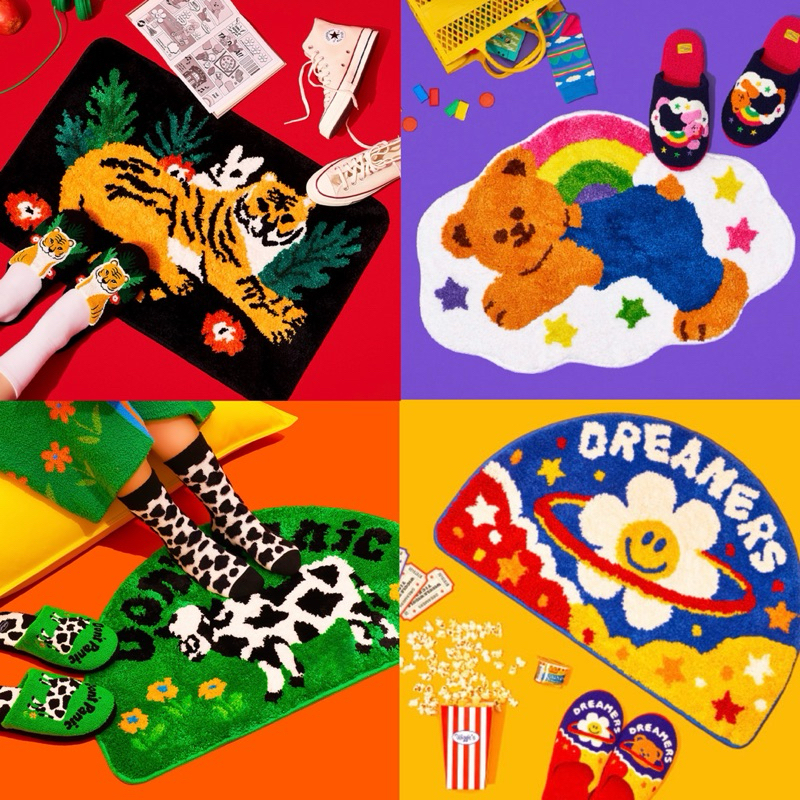 พร้อมส่ง🌈Wiggle Wiggle แท้ 100% พรม Floor mat มาใหม่ น่ารัก สดใส พรม ...
