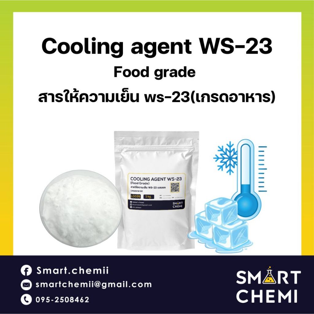 Cooling agent WS-23 (สารให้ความเย็น WS-23)(แบบผง) 500 g | Shopee Thailand