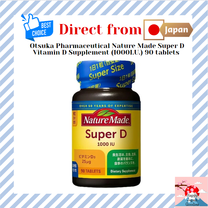 Otsuka Pharmaceutical Nature Made Super D Vitamin D Supplement (1000I.U ...