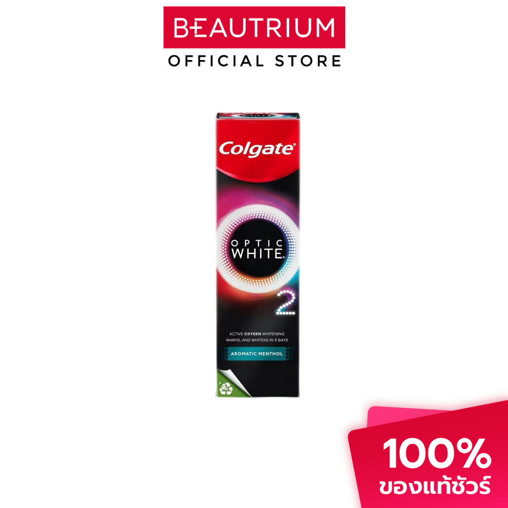 COLGATE Optic White O2 Aromatic Menthol Toothpaste ยาสีฟัน 85g | Shopee ...