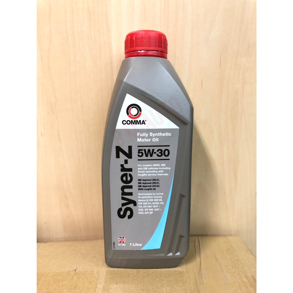 น้ำมันเครื่อง Comma syner-Z 5W30 ขนาด 1L สำหรับเครื่องยนต์เบนซินและ ...