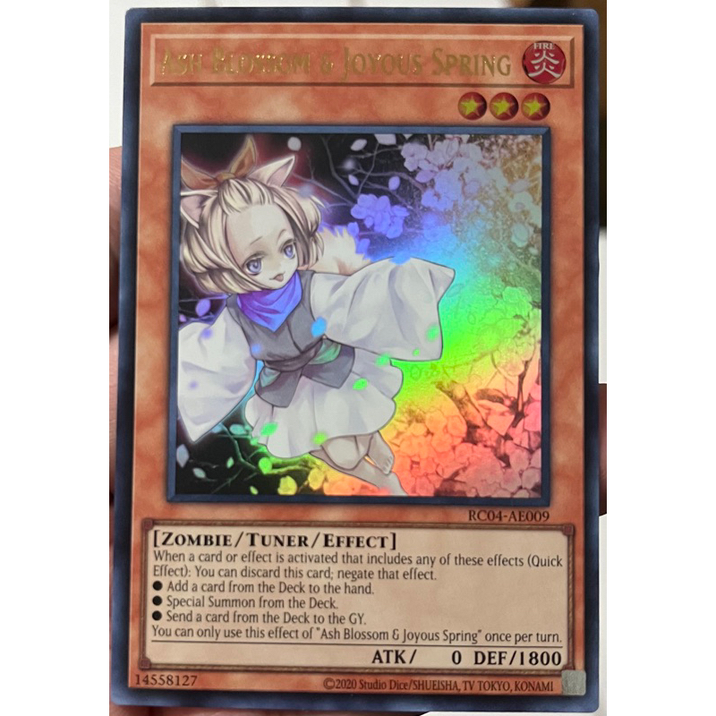 Yugioh Asia-Eng [RC04-AE009] Ash Blossom & Joyous Spring (Ultra Rare ...